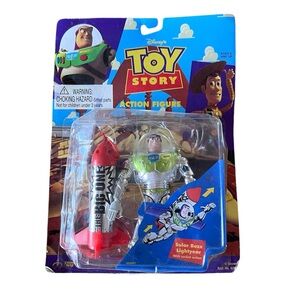 Solar Buzz Lightyear Rocket Action Figure Toy Story Disney Thinkway 1995 Amricon